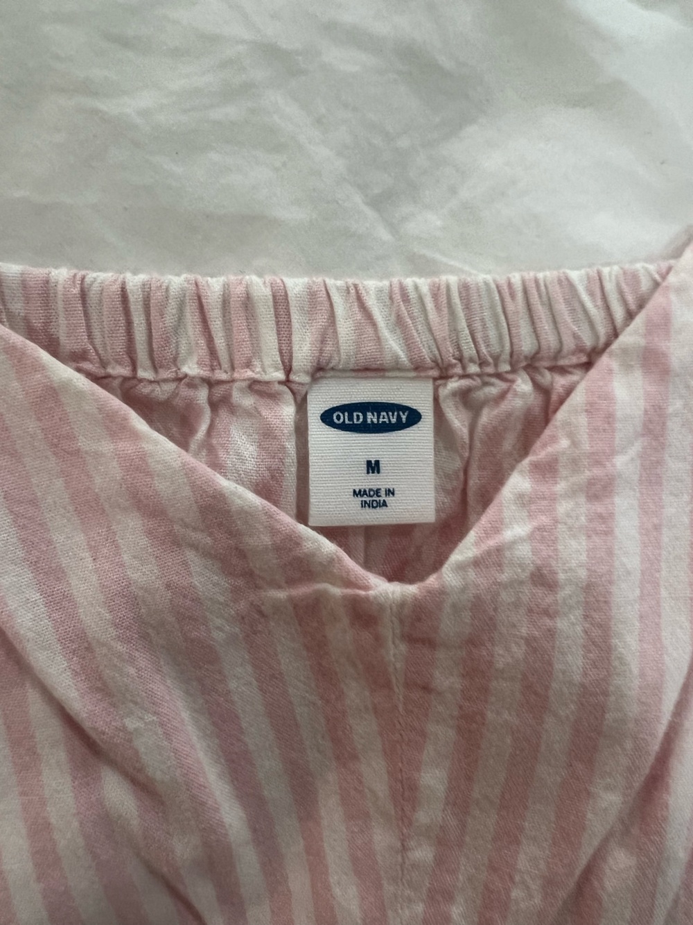 Old Navy Pink and White Striped Women’s Top